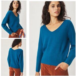 Anthropologie Maeve Lupita V-Neck Sweater Pullover - Size Medium